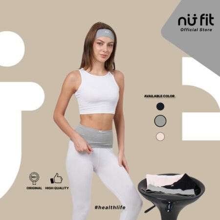 Nu Fit - Tas Lari Unisex - Tas Pinggang Olahraga Abu