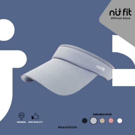 Nu Fit - Topi Olahraga - Topi Visor Hat Abu