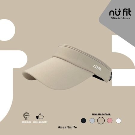 Nu Fit - Topi Olahraga - Topi Visor Hat Nude