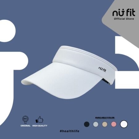 Nu Fit - Topi Olahraga - Topi Visor Hat Putih