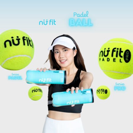 Nu Fit - Bola Padel - Padel Balls Isi 3 - Pressurized Padel Ball - Padel Ball Pro