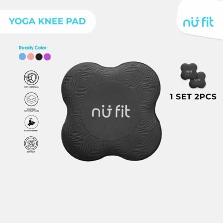 Nu Fit -  Yoga Knee Pad / Alas Lutut Yoga Black / Alas Yoga Lutut Kaki Siku Tangan
