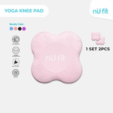 Nu Fit -  Yoga Knee Pad / Alas Lutut Yoga Pink / Alas Yoga Lutut Kaki Siku Tangan