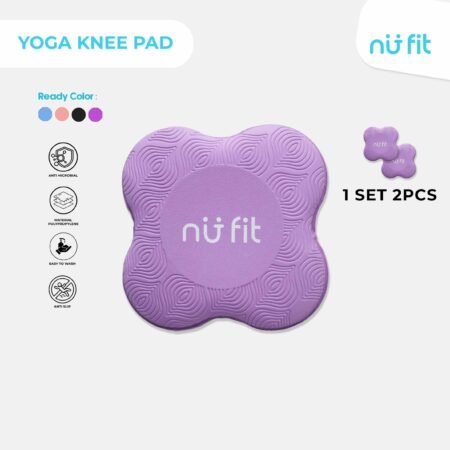 Nu Fit -  Yoga Knee Pad / Alas Lutut Yoga Purple / Alas Yoga Lutut Kaki Siku Tangan