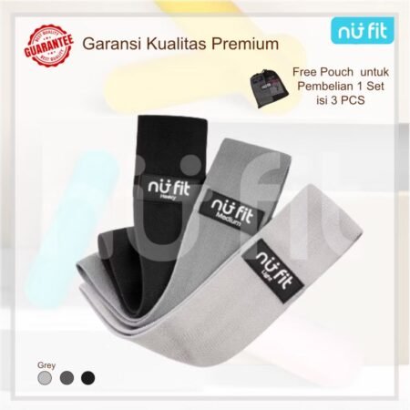 Nu Fit -  Resistance Hip Band - Hip Resistance Band - Hip Band - Booty Band - Squat Band - Yoga Hip Band - Anti Slip Band - Non Slip Fabric Resistance Band - Resistance Band Kain Abu