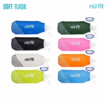 Nu Fit - Foldable Soft Flask 500 ML Trail Running - Botol Air Minum Lipat Sport Outdoor BPA Free - Botol Minum Running - Botol Lari Lipat - 500 ML